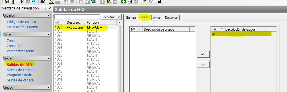 Salidas Galaxy Grupos